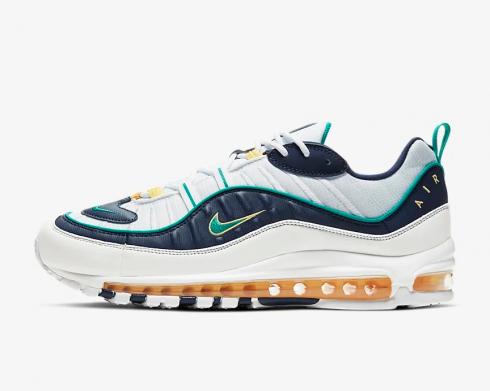 Nike Air Max 98 Might Ducks White Black Blue CI3693-100