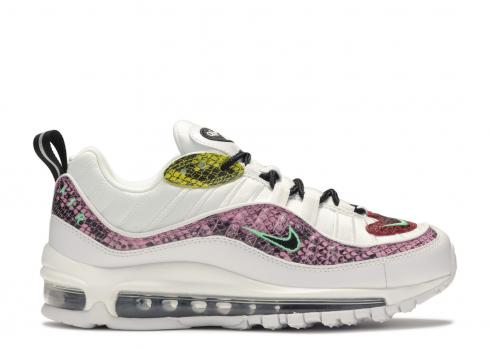 Nike Air Max 98 Snakeskin WMNS White Pink Red Green Yellow BV1978-100