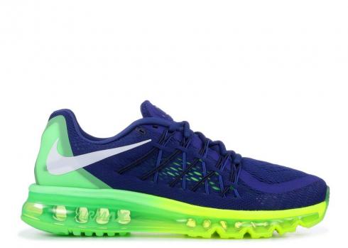 Nike Air Max 2015 Deep Royal Volt Blue Black Green 698902-407