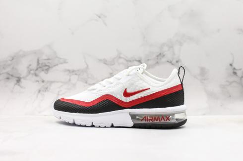 Nike Air Max Sequent 4.5 SE White Black University Red Shoes BQ8823-100