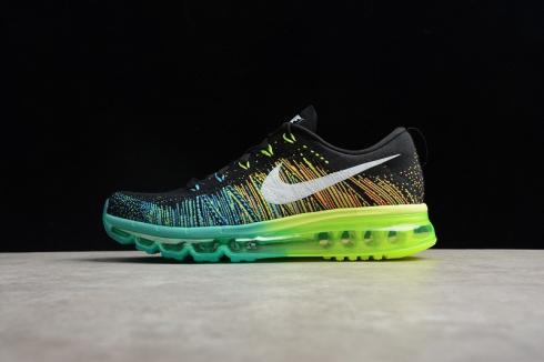 Nike Flyknit Air Max Black Turbo Green Volt Mens Running Shoes 620469-001