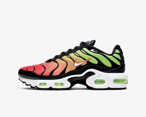 Nike Air Max Plus Black Green Strike Flash Crimson White CD0609-010