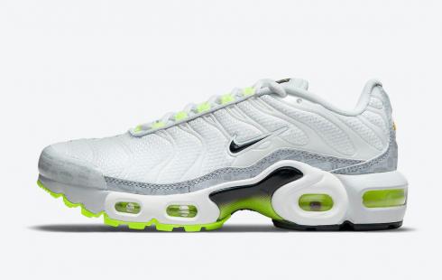 Nike Air Max Plus GS Reflective Logos White Grey Volt CD0609-015