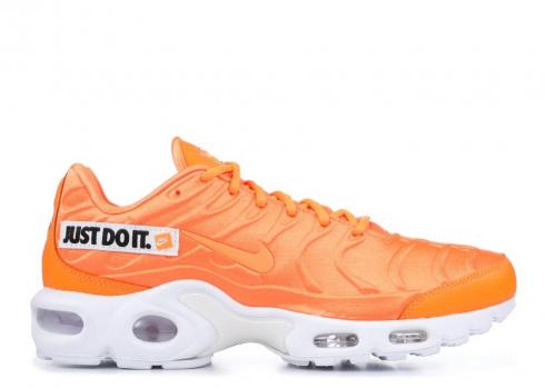 Nike Wmns Air Max Plus Se Just Do It Orange White Total Black 862201-800