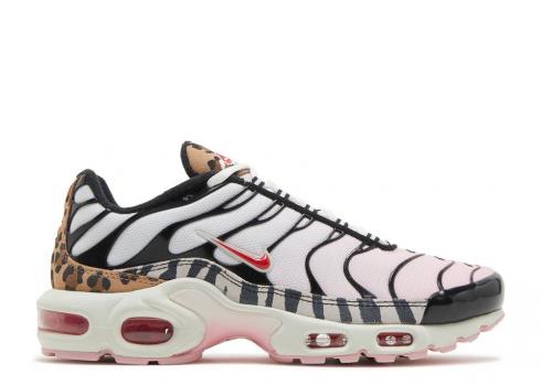 Nike Womens Air Max Plus Animal Instinct Pink Medium University Summit Black White Soft Red DZ4842-600