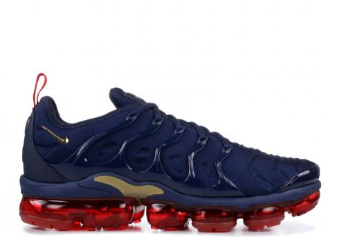 Nike Air VaporMax Plus Olympic Midnight Navy University Red 924453-405