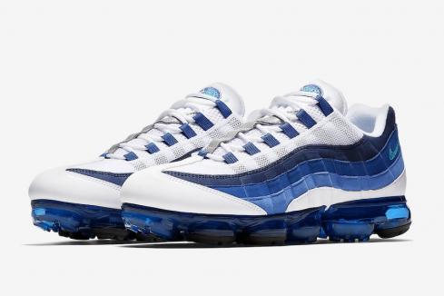 Nike Air VaporMax 95 Slate White New Green-French Blue-Lake Blue-Obsidian AJ7292-100
