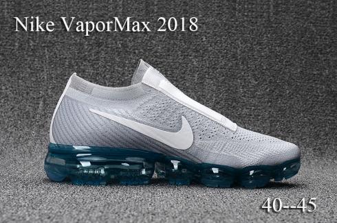 Nike VaporMax COMME des GARCONS 2018 Flyknit white gray men Slide Shoes 924501-.002