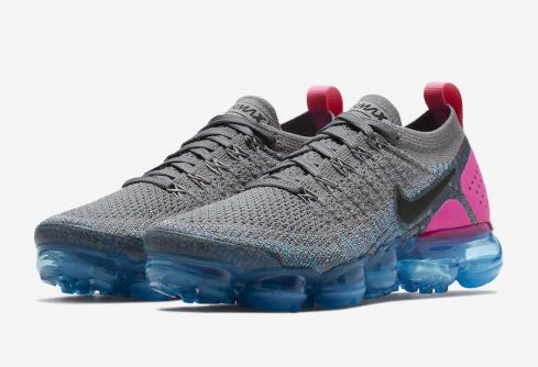 Nike WMNS Air VaporMax 2 Gunsmoke Gunsmoke Blue Orbit-Pink Blast-Blue Fury-Glacier Blue 942843-004