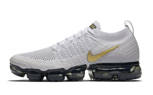 Nike WMNS Air Vapormax 2 Metallic Gold Vast Grey Pure Platinum Dark White 942843-010