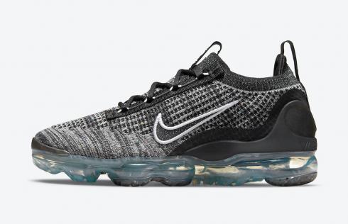 Nike Air VaporMax 2021 Flyknit Oreo Black Metallic Silver White DH4088-003