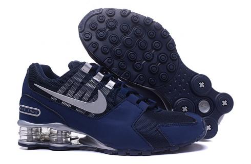 Nike Air Shox Avenue 802 Navy Blue White Men Shoes