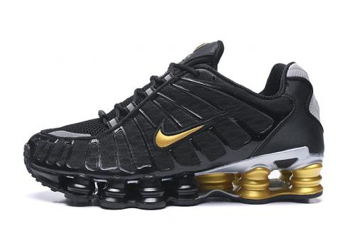 Nike Shox TL 1308 Black Metallic Gold Comfy Running Shoes AV3595-007