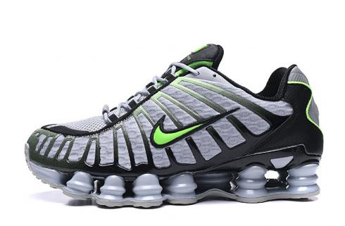 Nike Shox TL 1308 Wolf Grey Green Black Running Shoes AV3595-203