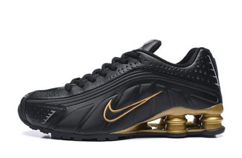 Nike Shox R4 301 Black Gold Men Retro Running Shoes BV1111-005