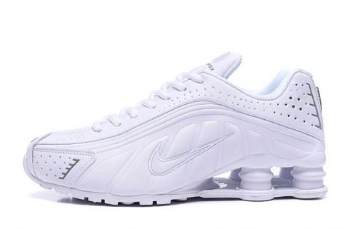 Nike Shox R4 301 Pure White Men Retro Running Shoes BV1111-100