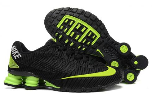 Nike Shox Turbo 21 KPU Men Shoes Sneakers Total Black Flu Green