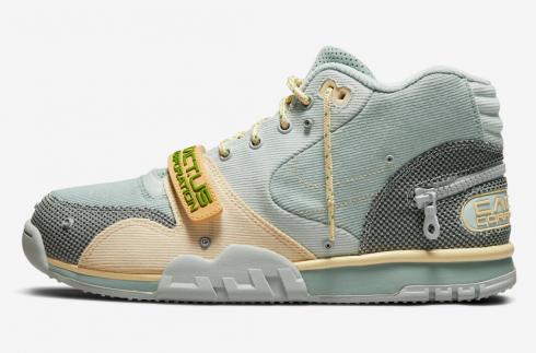 Travis Scott x Nike Air Trainer 1 SP Grey Haze Olive Aura Canvas DR7515-001