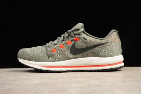 Nike Air Zoom Vomero 12 Orange Grey Running Shoes Lace Up 863762-006