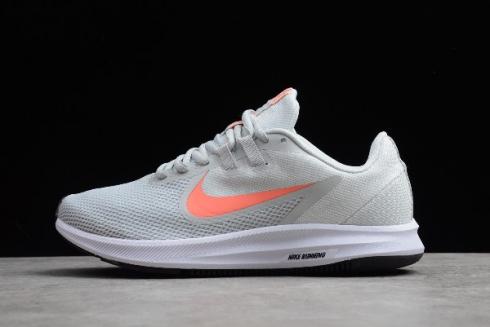 2019 Wmns Nike Downshifter 9 Grey Orange White Running Shoes AQ7486 010
