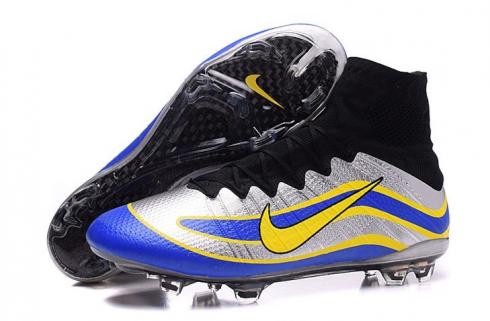 Nike Mercurial Superfly Heritage R9 FG Limited Edition Football Boots NikeID Royal Blue Metallic Silver Yellow