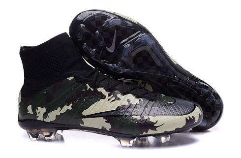 Nik Mercurial Superfly SE FG Camo Soccers Cleats Boots Army 835363-300