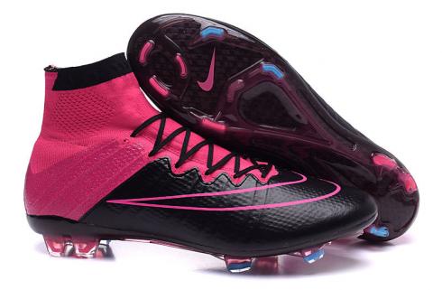 Nike Mercurial Superfly Leather FG Black Pink Cleats Magista Obra CR TPU 747219-006