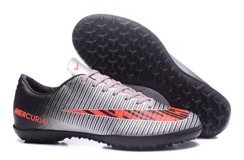 Nike Mercurial Superfly V FG low Assassin 11 broken thorn flat silver black football shoes