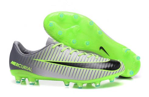 Nike Mercurial Superfly CR7 AG Low Soccers Football Shoes Green Grey