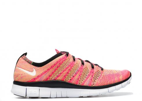 Free Flyknit Nsw Pink Black Flash White Volt Glow 599459-600