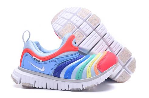 Nike Dynamo Free PS Infant Toddler Slip On Running Shoes Rainbow Color 343938-425