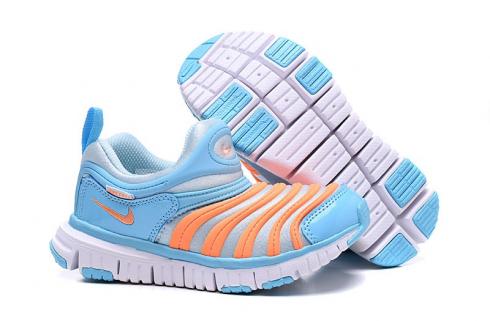 Nike Dynamo Free SE Y2K Infant Toddler Shoes Soft Blue Orange 343738-429