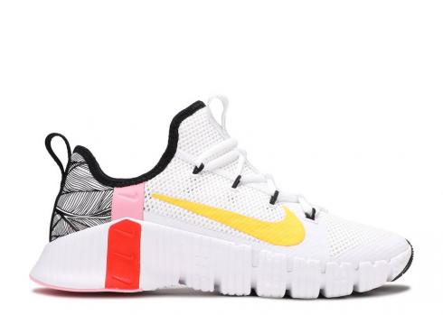 Nike Wmns Free Metcon 3 White Team Orange Laser Black CJ6314-181