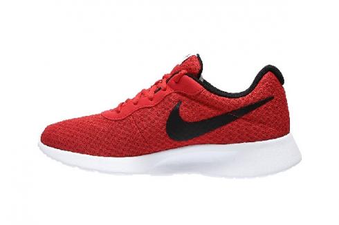 Nike Tanjun Red Black White Bright Crimson Mens Running Shoes 812654-005