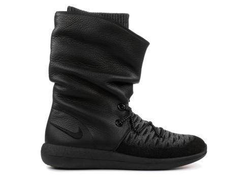 W Roshe Two Hi Flyknit Dark Black Grey 861708-001