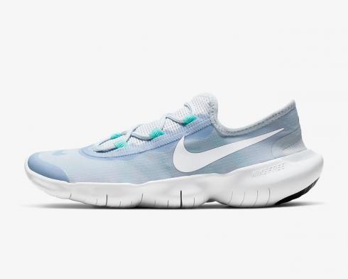 Nike Wmns Free RN 5.0 2020 Hydrogen Blue White CJ0270-401