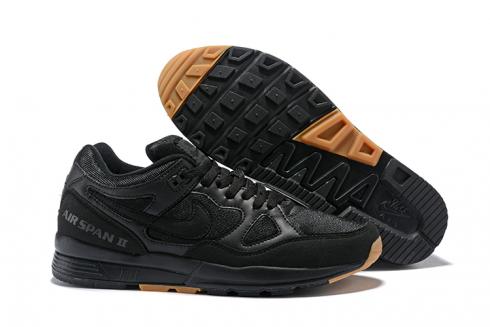 Nike Air Span II 2 Running Shoes Men Black All Brown