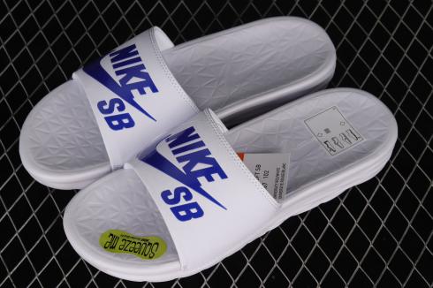 Nike SB Benassi Slide White Blue 840067-102