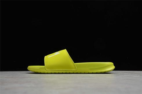 Stussy x Nike Benassi Slide Bright Cactus Yellow Shoes CW2787-300