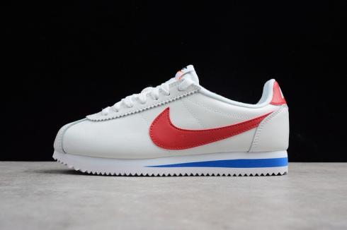 Nike Classic Cortez Premium Forrest Gump White Varsity Red Blue 905614-100