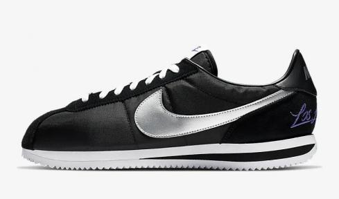 Nike Cortez Basic Black White Metallic Silver CI9873-001