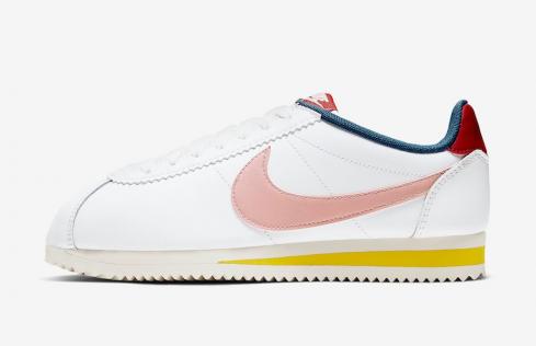 Nike Cortez Coral Stardust Summit White Gym Red Chrome Yellow 807471-114