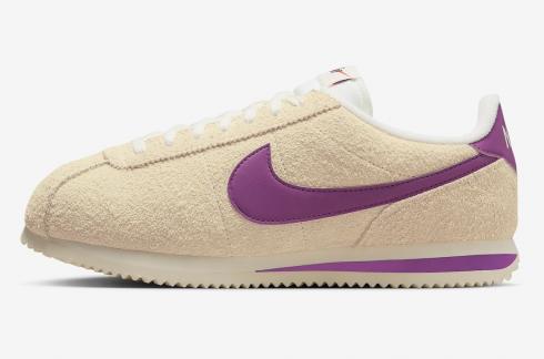 Nike Cortez Vintage Muslin Suede Viotech Coconut Milk Black Team Orange FJ2530-100