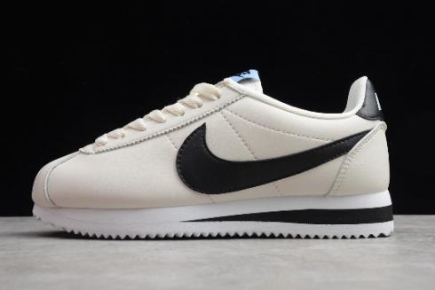 Wmns Nike Classic Cortez Leather Pale Ivory Black 807471 111