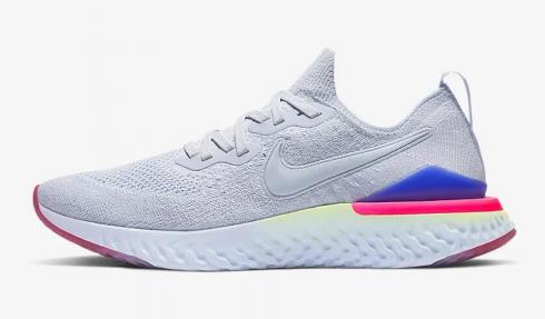 Nike Epic React Flyknit 2 Hydrogen Blue Black Lime Blast Sapphire BQ8928-453