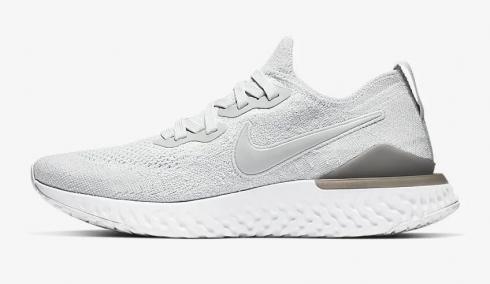 Nike Epic React Flyknit 2 Pure Platinum Wolf Grey White BQ8928-004