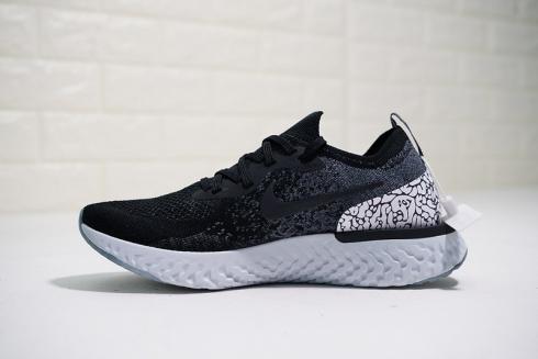 Nike Epic React Flyknit Elephant Print Black Grey AQ0067-991