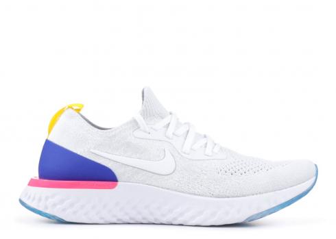 Nike Epic React Flyknit GS Blue White Racer 943311-101