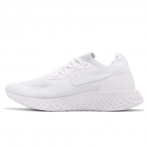 Nike Epic React Flyknit Triple White True pure Platinum AQ0067-102