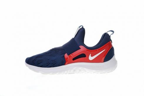 Nike Epic React Sock Navy Team Red White Breathable Casual Shoes AA7410-301